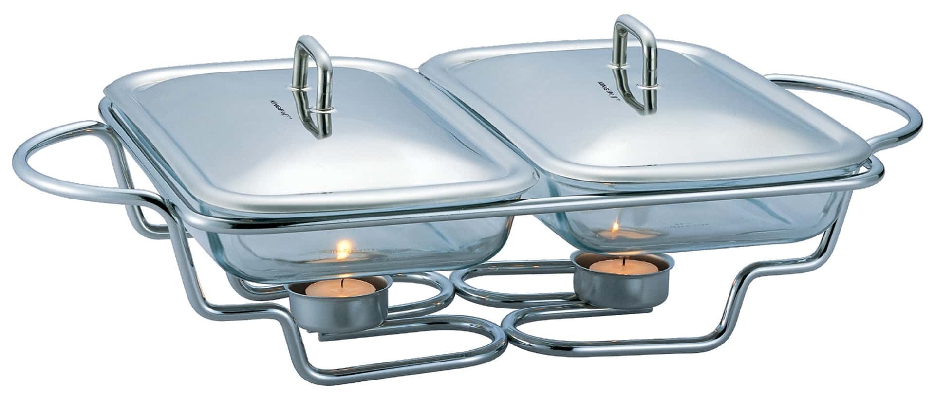 Kinghoff Food Warmer 2 x 1.5 l - perfect for parties