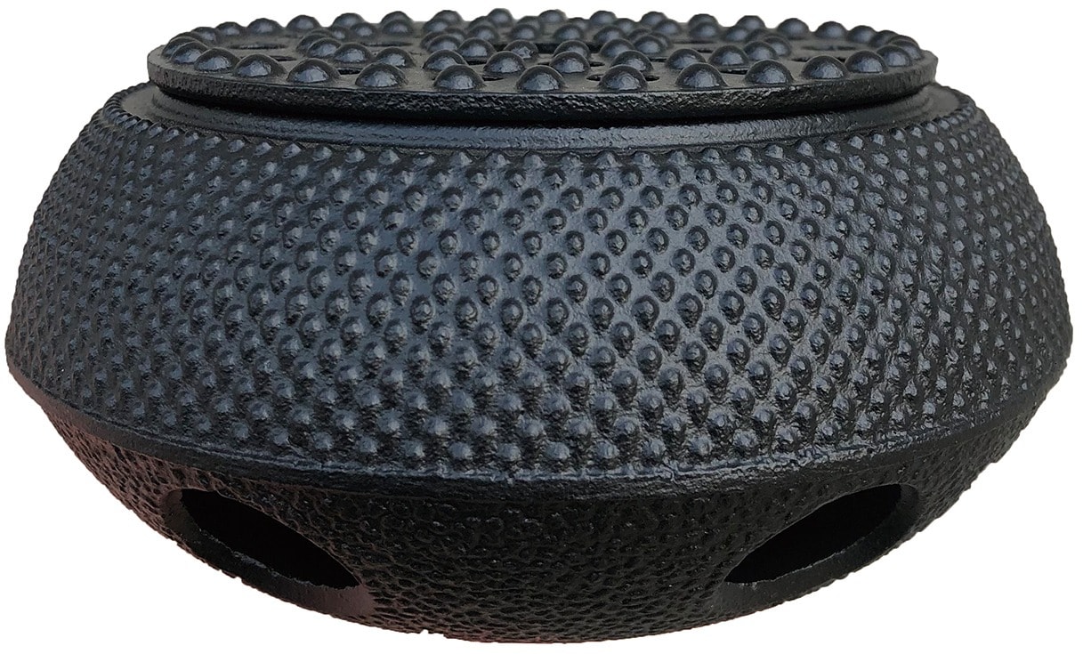 KINGHoff Cast iron warmer for teapots - black, perfect as a gift