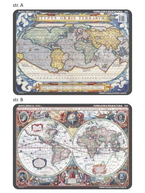 Visual System - Educational pad World maps from the 16th and 17th centuries