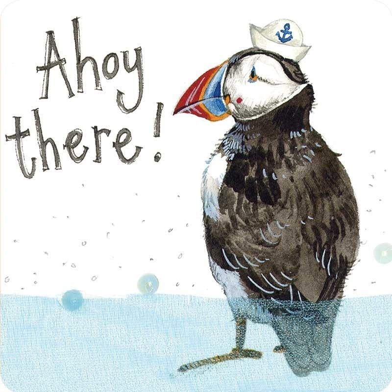 Ahoj puffin coaster - ideal for any interior