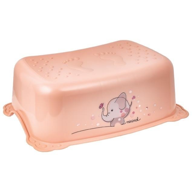 Maltex Children's step stool Słonik Minimal peach pink - perfect for your child