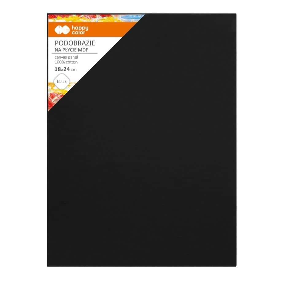Happy Color Cotton Canvas Black 18x24 cm - perfect for your projects
