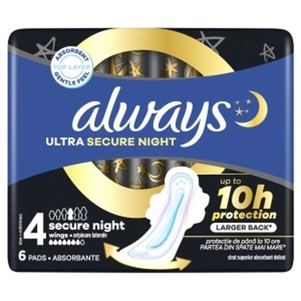 Always Ultra Secure Night - Sanitary pads for peaceful sleep