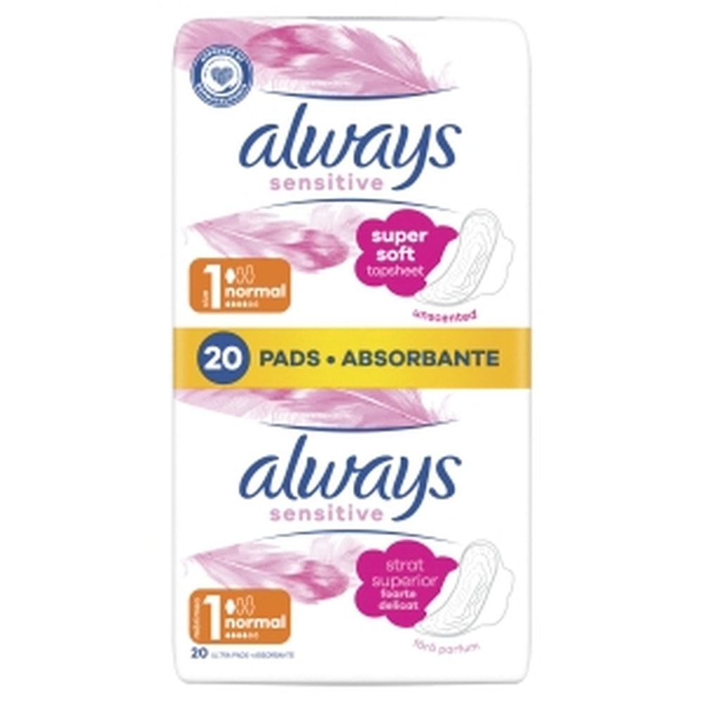 Always Ultra Sensitive Normal Plus - Sanitary Pads for sensitive skin 20 count