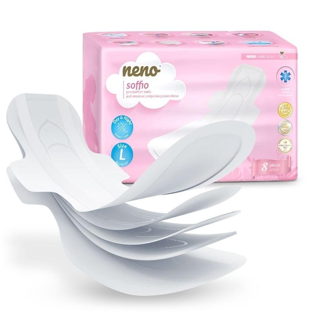 Neno Soffio Disposable postpartum pads size L 8 pieces - comfort and protection