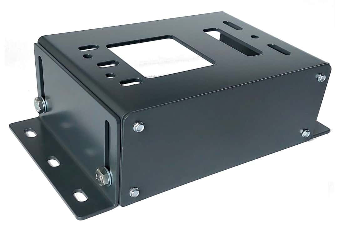 Mounting base galvanized RAL7016 - ideal for gate drives