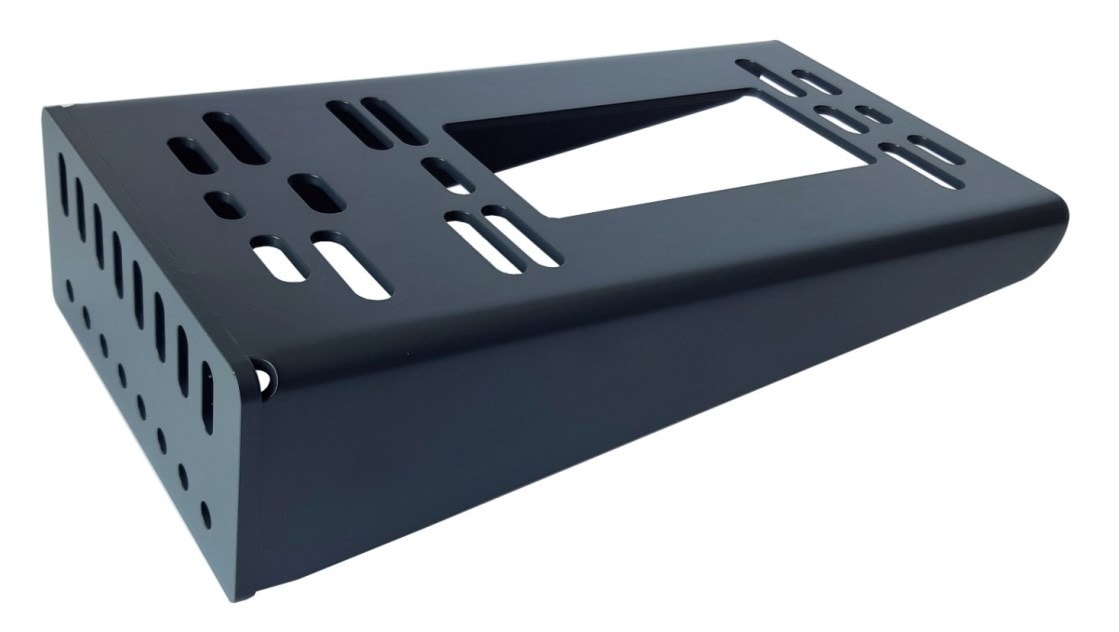 Mounting base for galvanized post RAL7016 - solid and durable