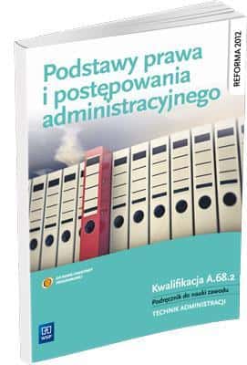 WSiP Fundamentals of law and administrative procedure - textbook for technical school