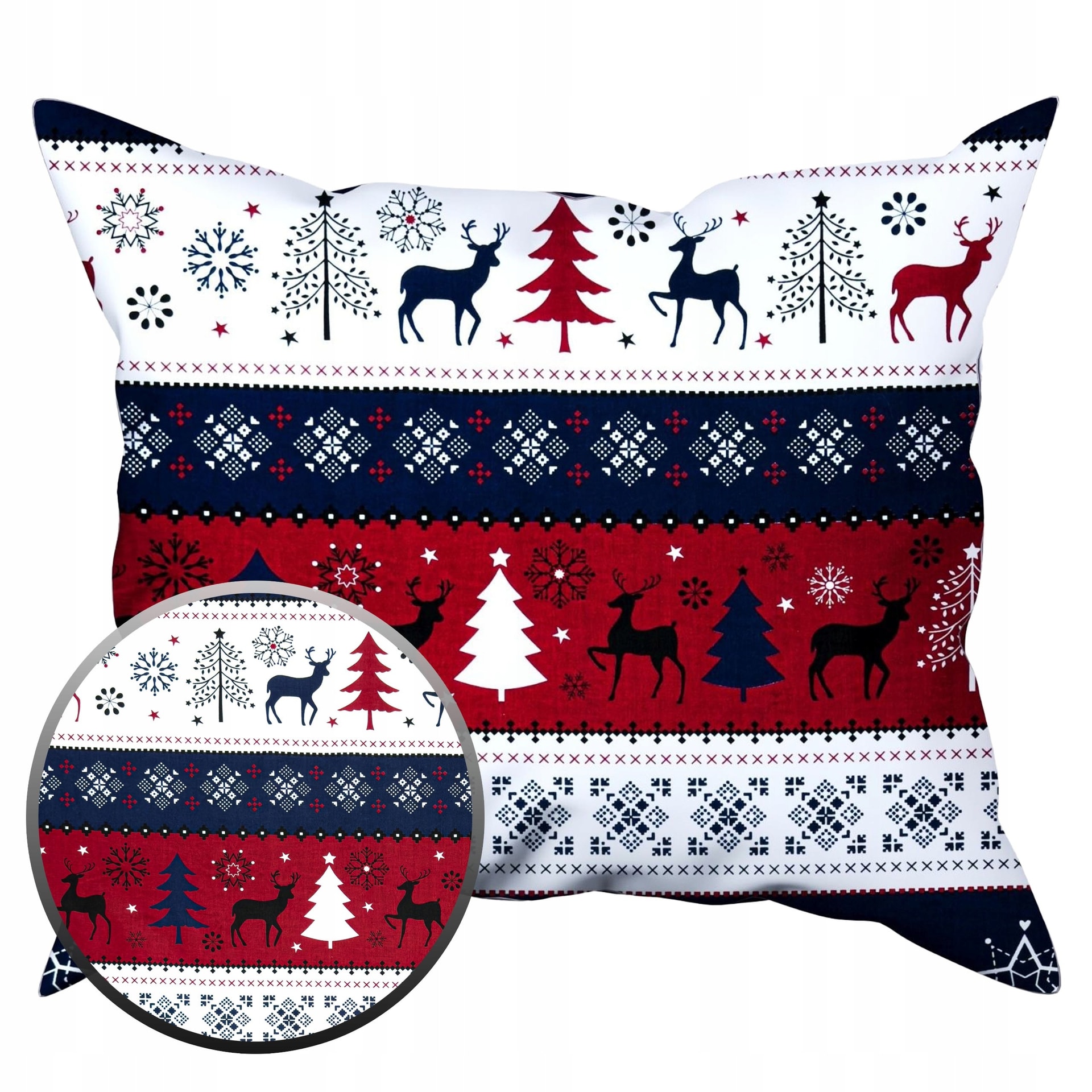Deko Pillow - Decorative pillow 40x40 cm flannel Christmas