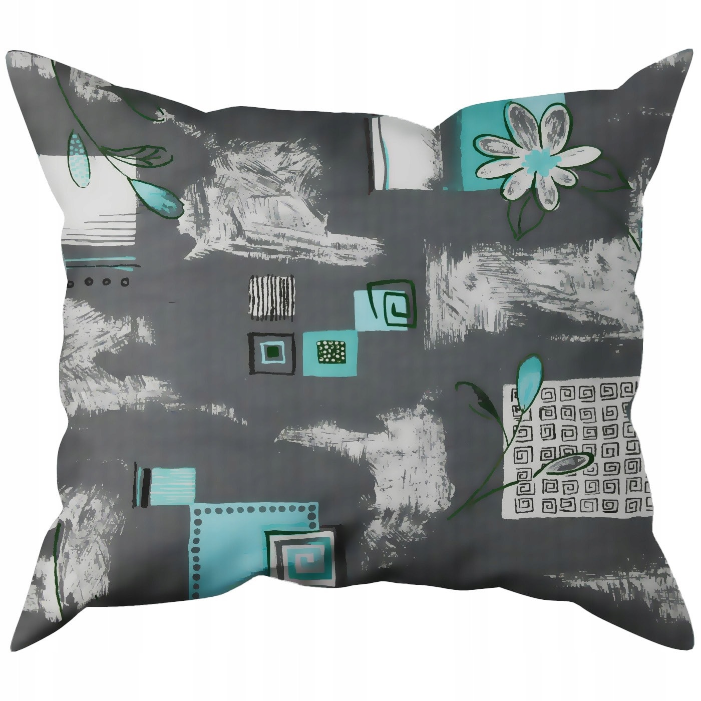 Deko Pillow - Flannel decorative pillow with gnomes 40x40 cm