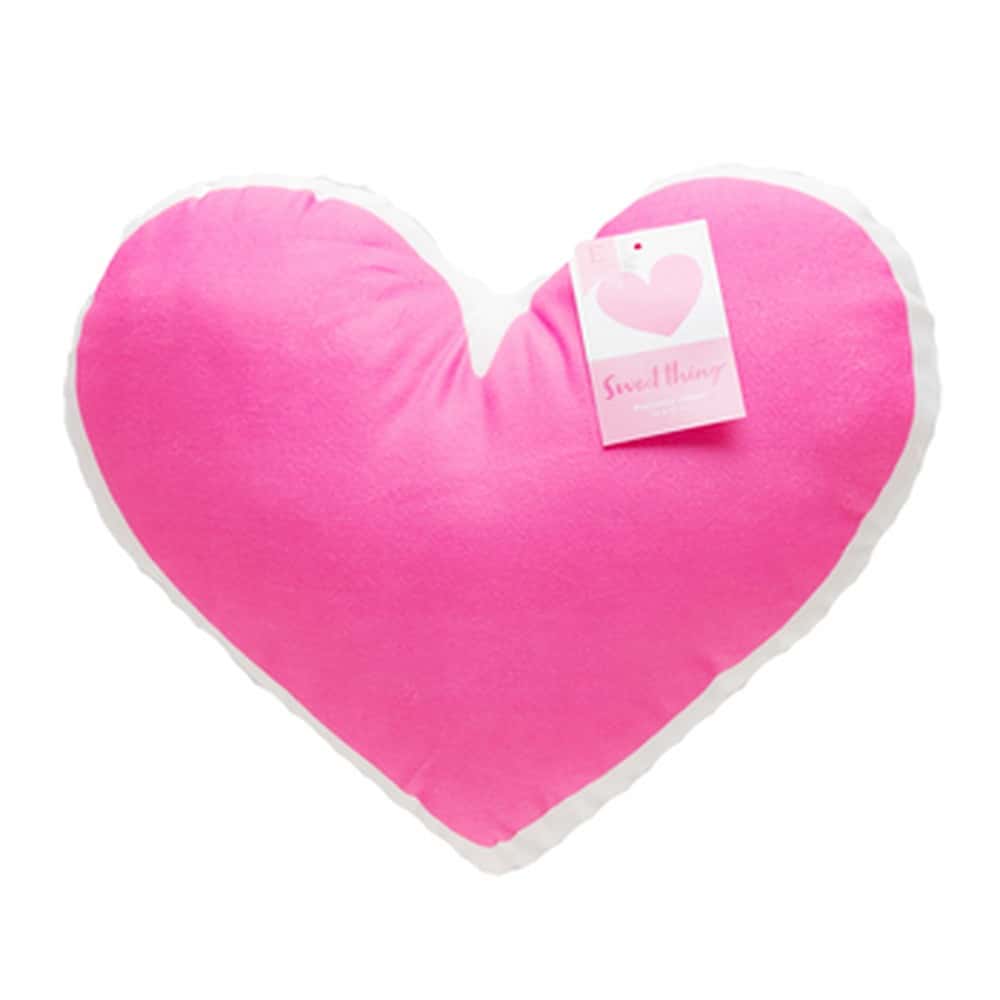 Heart-shaped pillow - pink home decoration