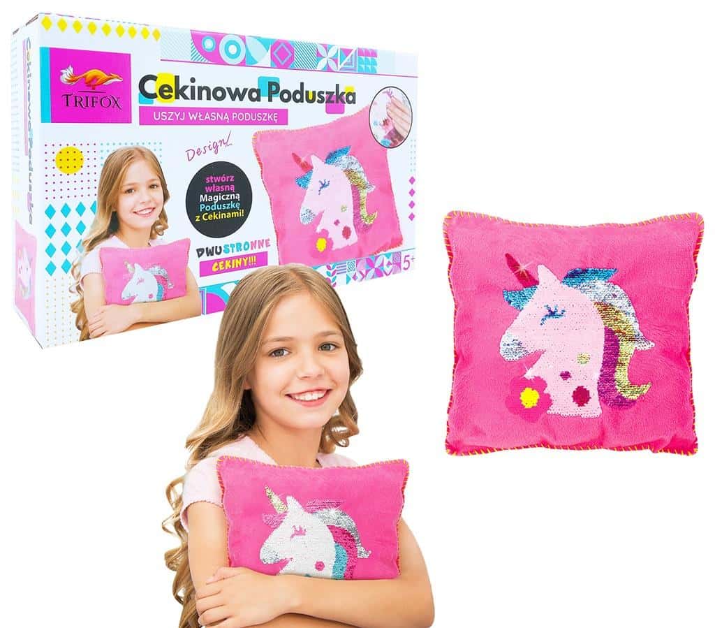 Trifox Creative Sequin Pillow Unicorn - Self-Sewing Kit