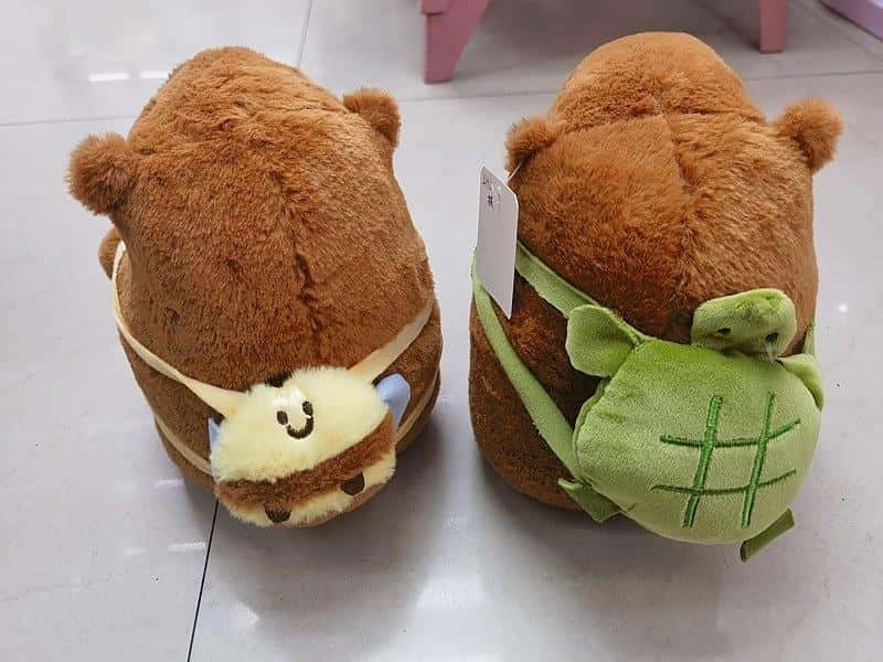Plush pillow capybara - soft mascot for cuddling