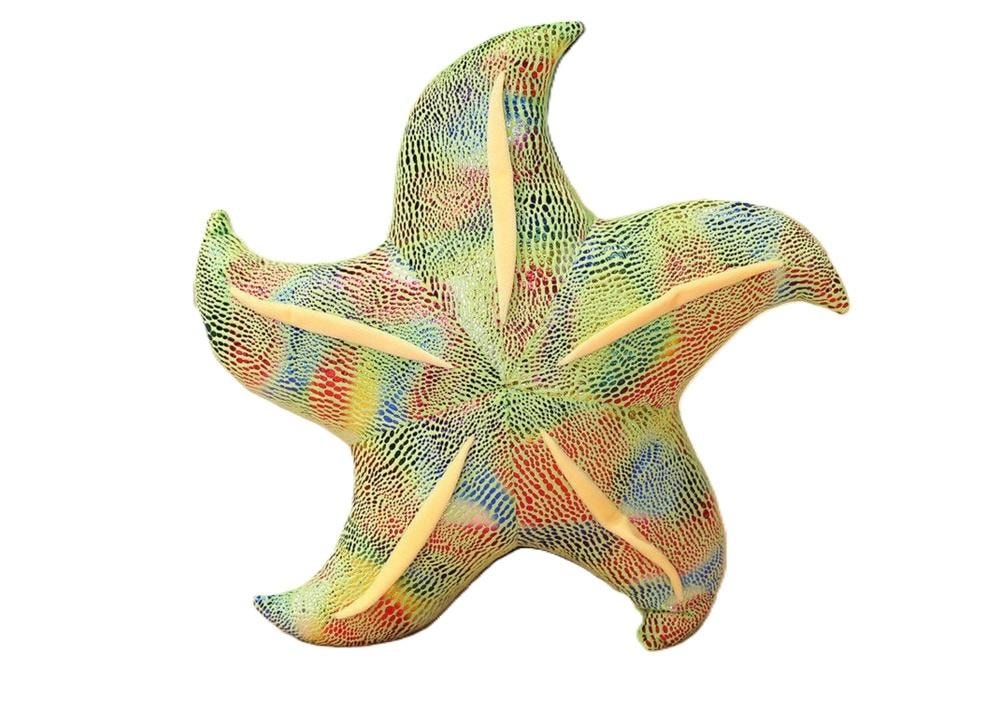 Plush starfish pillow green 20 cm - soft and charming