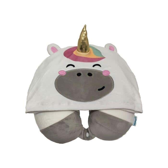 Hoodeazzz Adoracorns Travel Pillow with Hood Unicorn - perfect for travel