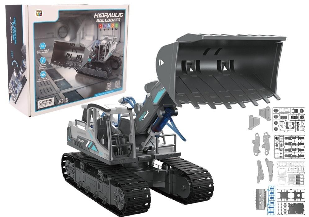 Pro Kids Hydraulic Bulldozer - Mechanical Wonders for Self-Assembly
