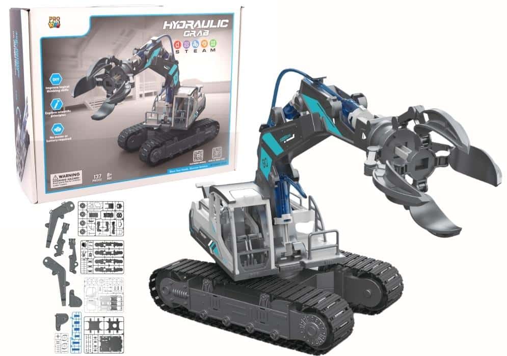 Pro Kids Hydraulic vehicle with gripper - Wonders of mechanics for little engineers