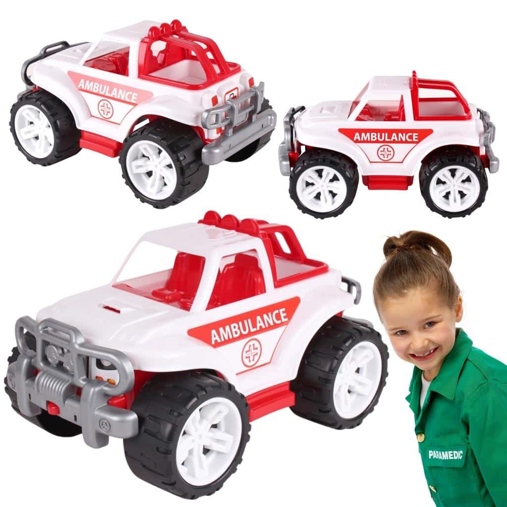 Technok Toy SUV vehicle white-red - perfect gift for children