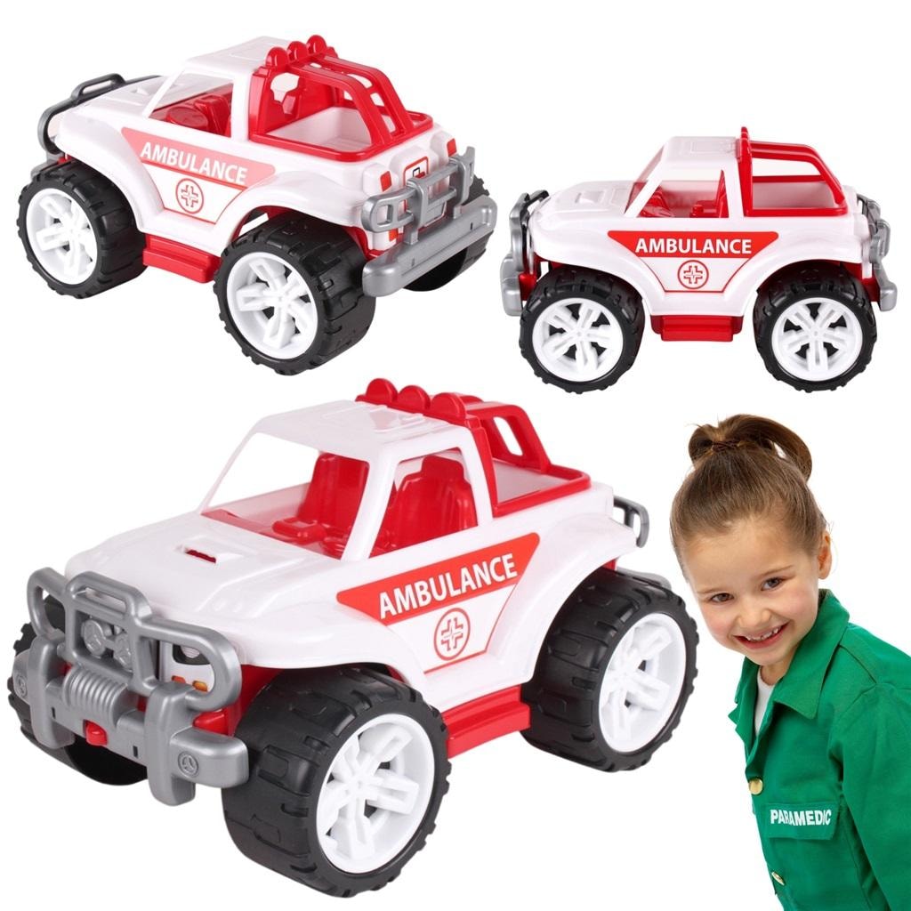 Technok Toy SUV vehicle white-red - perfect gift for children