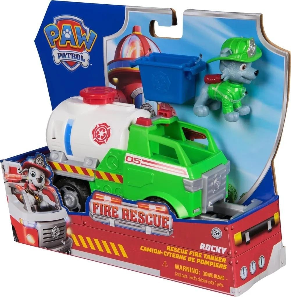 Paw Patrol Fire Rescue Rocky - Theme vehicle with figure
