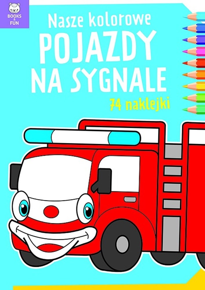 Pojazdy na Sygnale. Kolorowanka dla dzieci