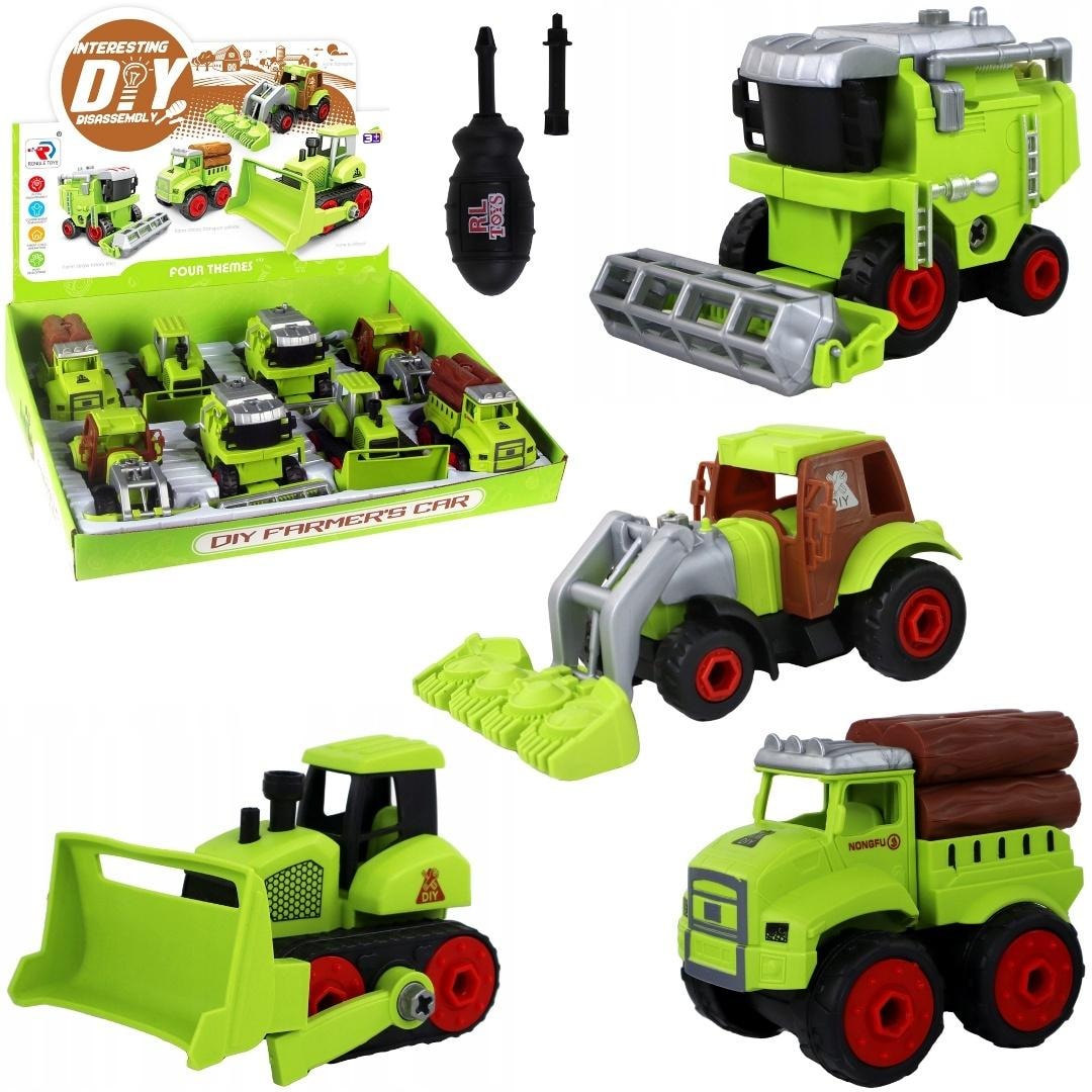 Agricultural and Construction Vehicles to Unscrew MIX - Build your own farm!