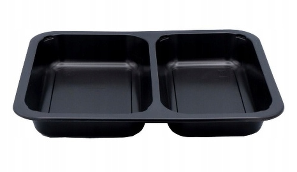Divided containers for sealing, two compartments - ideal for portioning