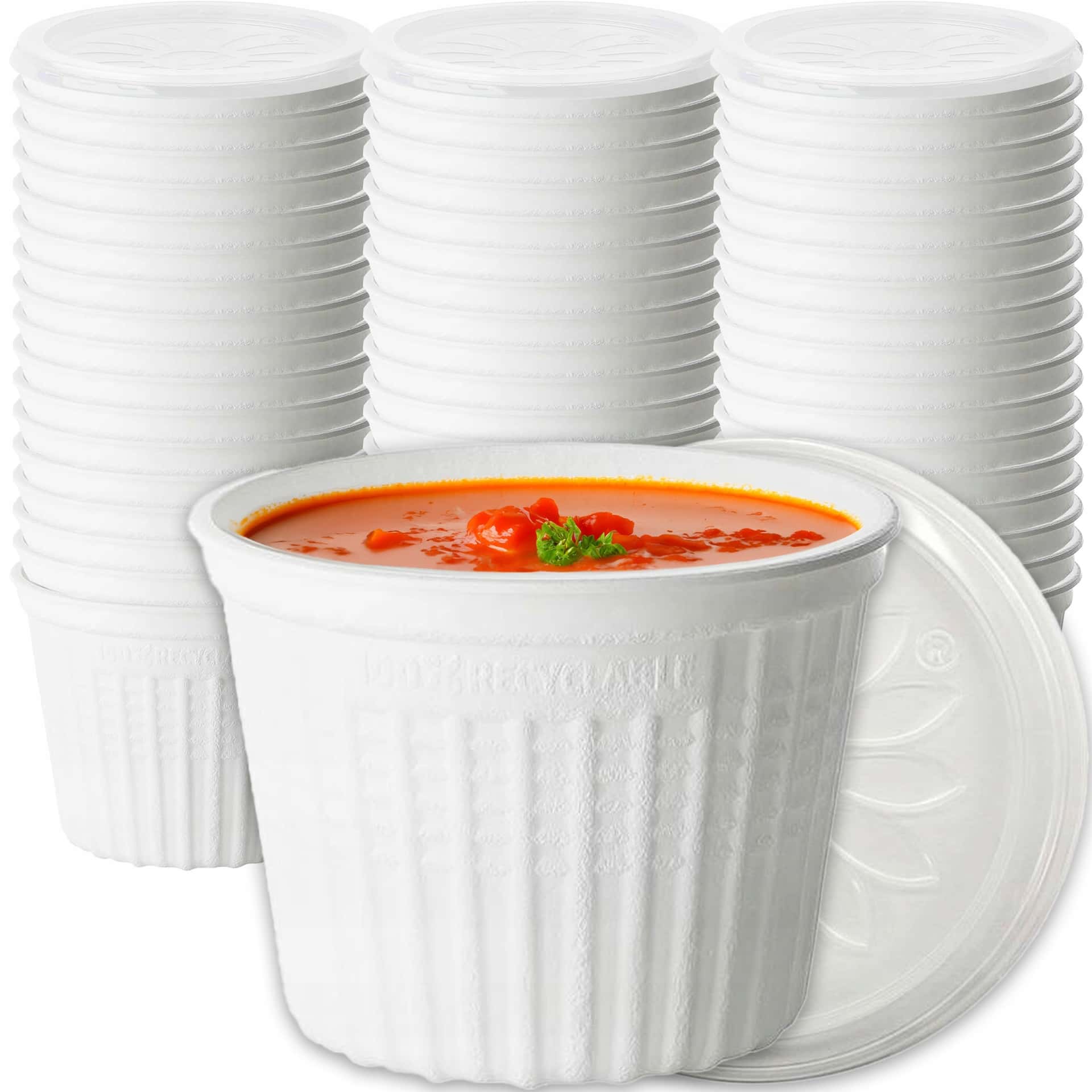 Soup containers 500 ml - 25 pieces - ideal for storage