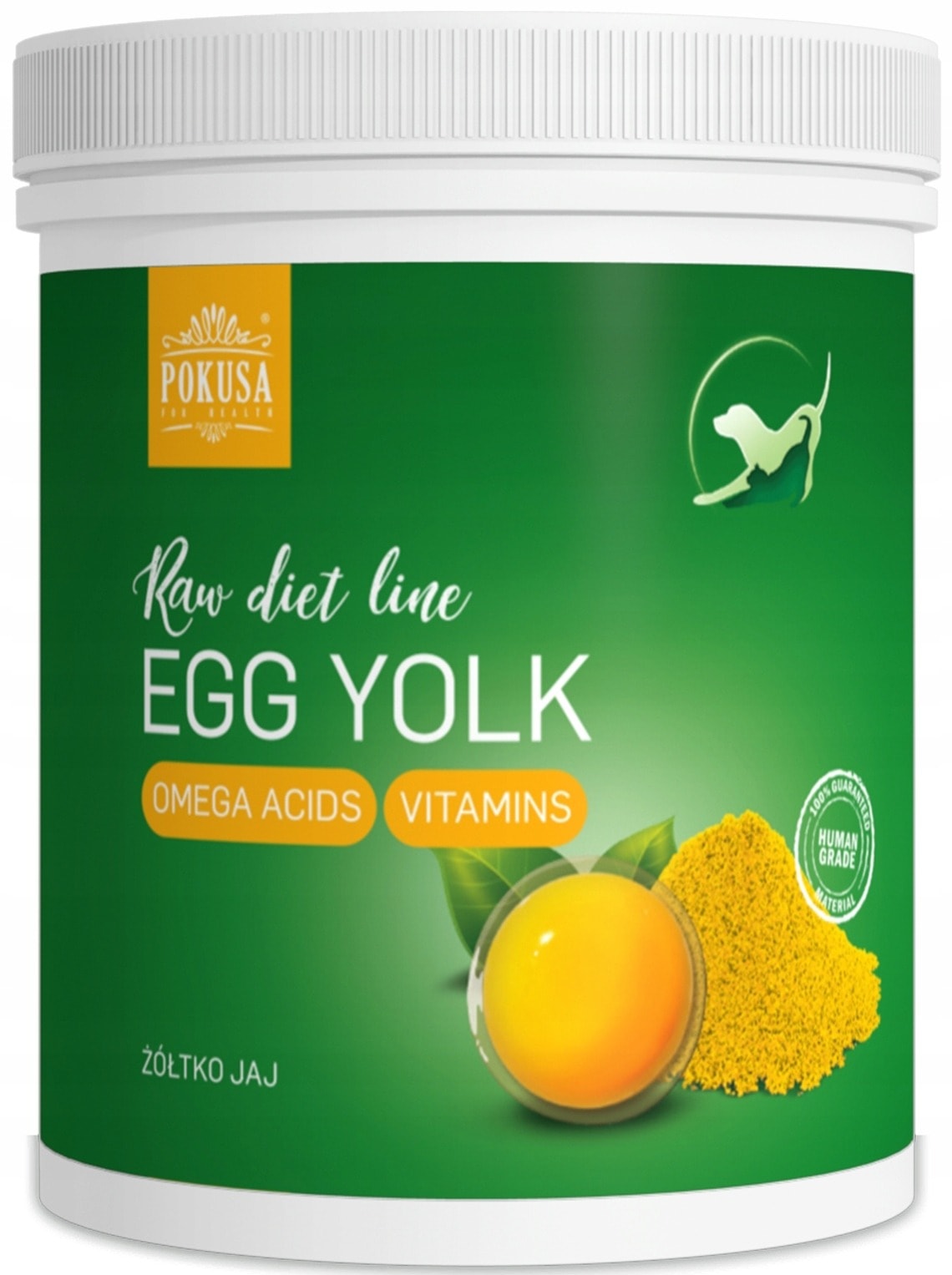 Pokusa Raw Diet Line Egg Yolk 800g - Natural supplement to the BARF diet