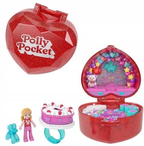 Polly Pocket 80th Anniversary Compact Set with Ring - Playset