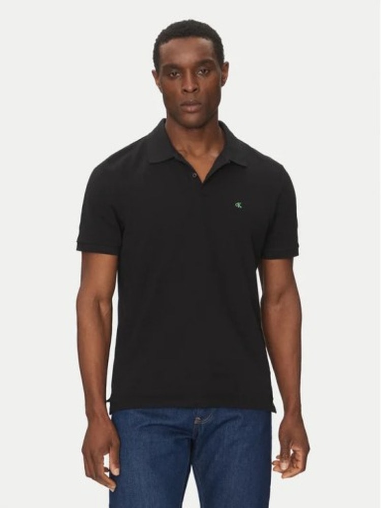 Calvin Klein Black Men's Polo Shirt - Classic elegance for everyday