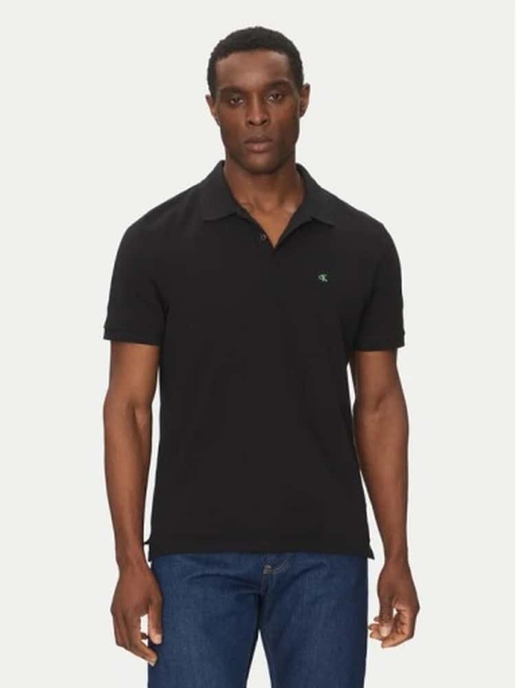 Calvin Klein Men's Polo Shirt S Black - classic elegance