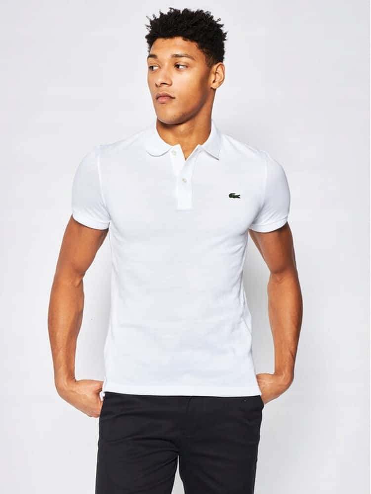 Polo M. S White Plein - Classic elegance with a modern twist