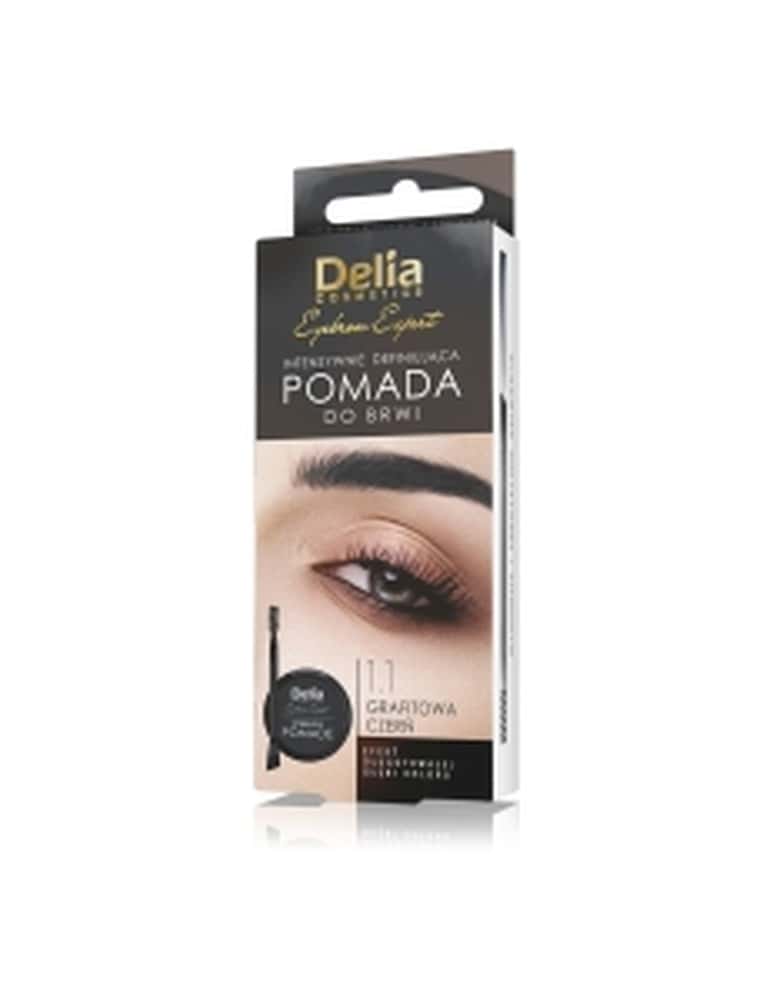 Delia Cosmetics Eyebrow Pomade - Graphite Black - for perfect eyebrows