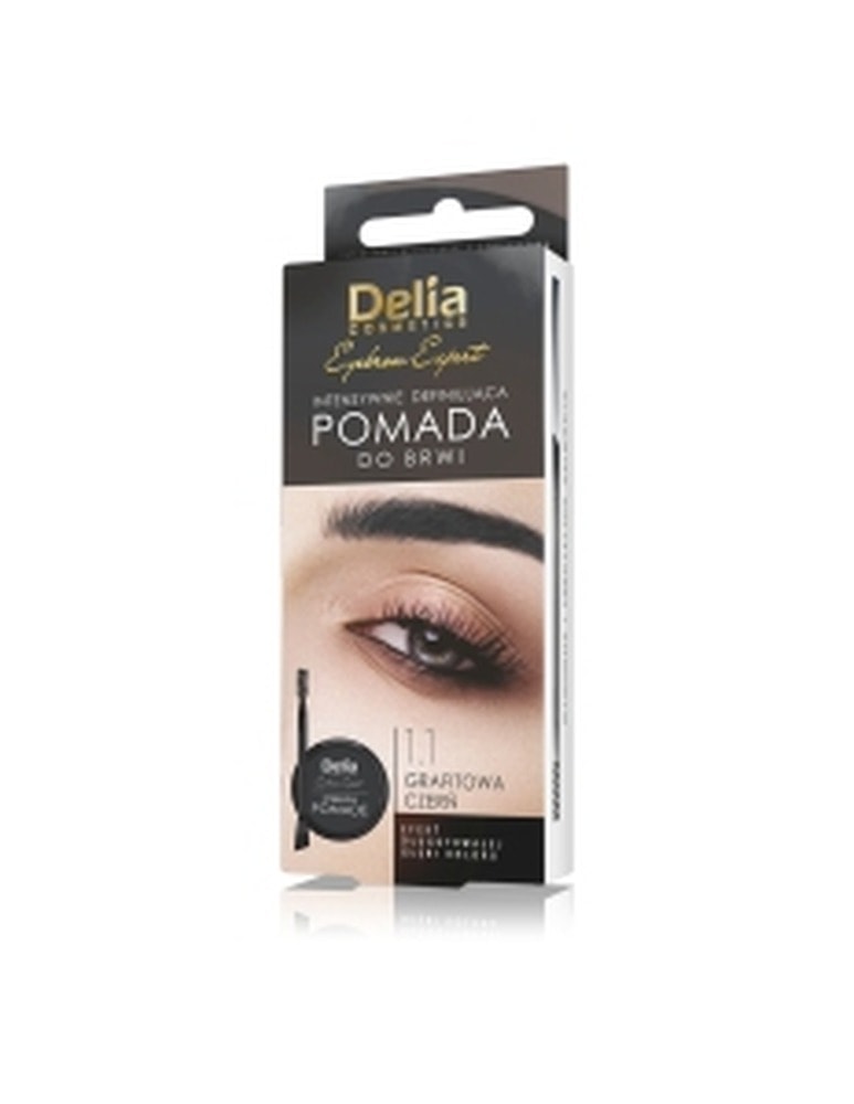 Delia Cosmetics Eyebrow Pomade - Graphite Black - for perfect eyebrows