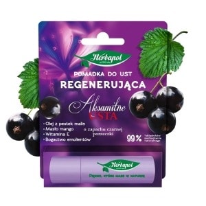 Herbapol Protective Lip Balm Black Currant - moisturizing and protecting lips