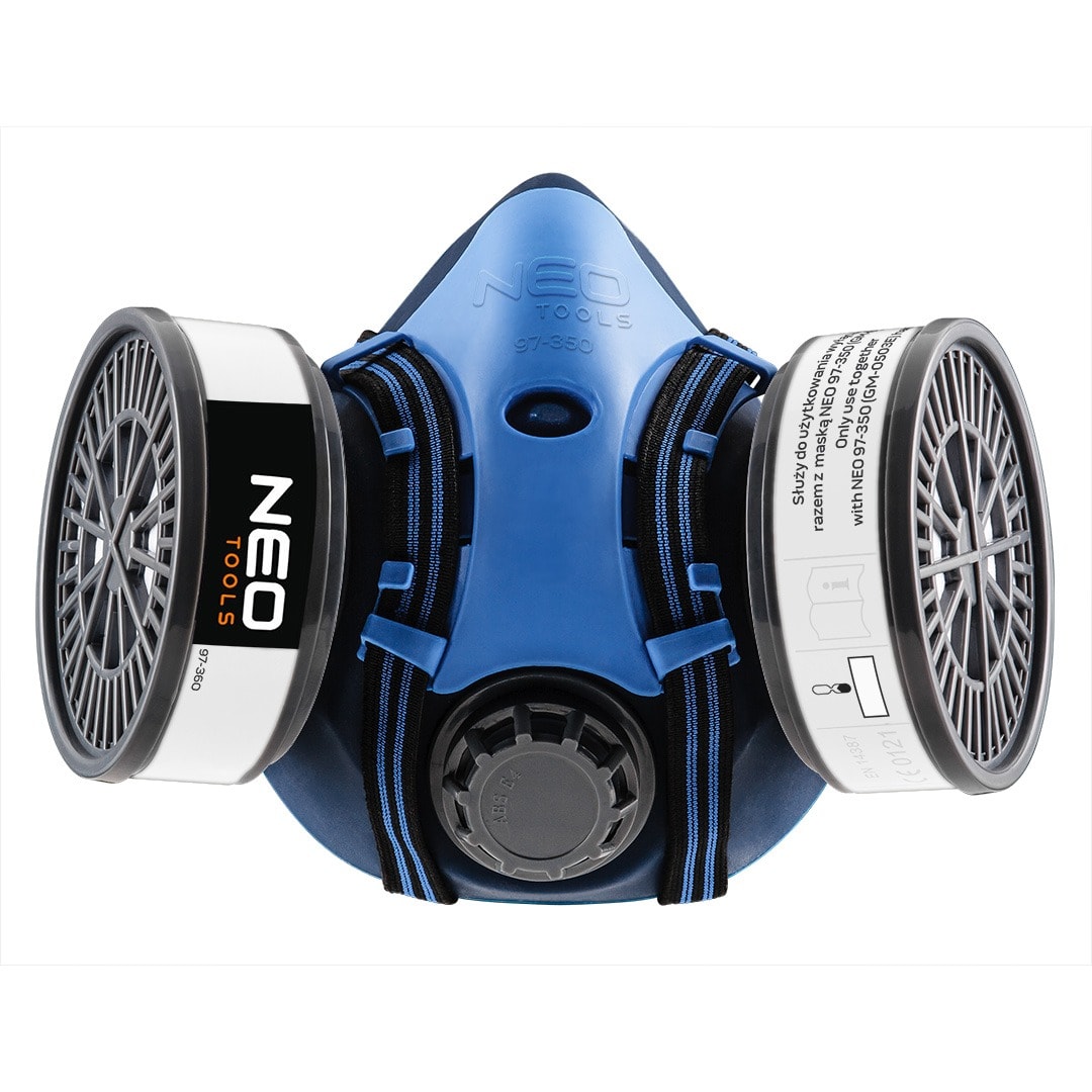 NEO TOOLS Silicone Half Mask + 2x P3 Filter - respiratory protection