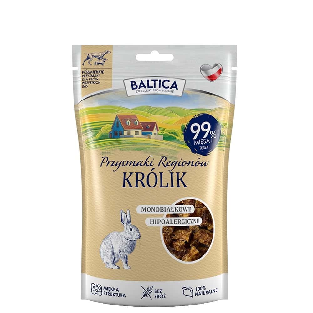 Baltica Regions Treats - Semi-soft Rabbit Bites 80g