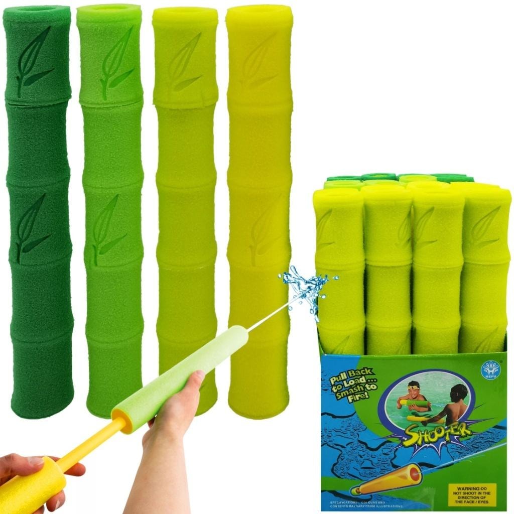 Foam water gun bamboo MIX - ideal for summer fun