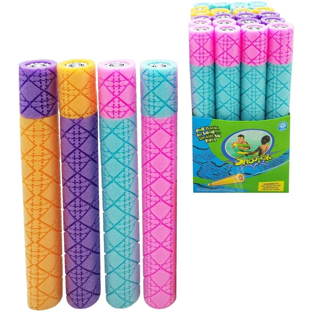 Foam water gun - pump fluted MIX colors - perfect for summer