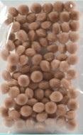 Light brown pompons 10mm - ideal for crafts and decorations