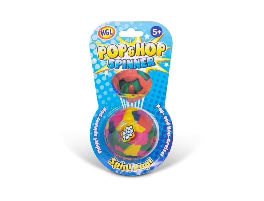 One for Fun Pop & Hop Spinner - Colorful bouncing and spinning top