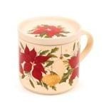Puckator Porcelain mug with lid Christmas Botanicals - perfect as a gift