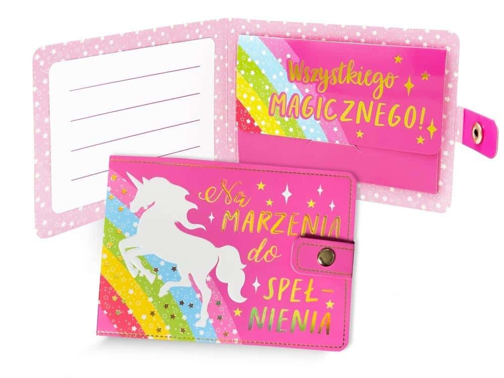 Kukartka Wallet For Dreams to Come True Unicorn - perfect gift