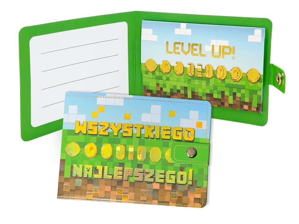 Kukartka Wallet All the Best Pixels Minecraft - perfect gift for a fan