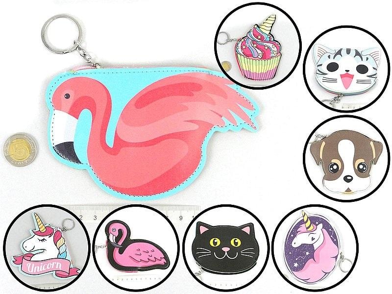 Wallet with keychain 20cm MIX - ideal for children