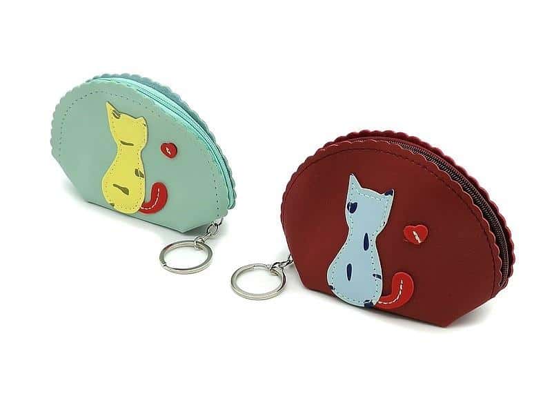 Wallet with keychain MIX - random designs, perfect for small expenses