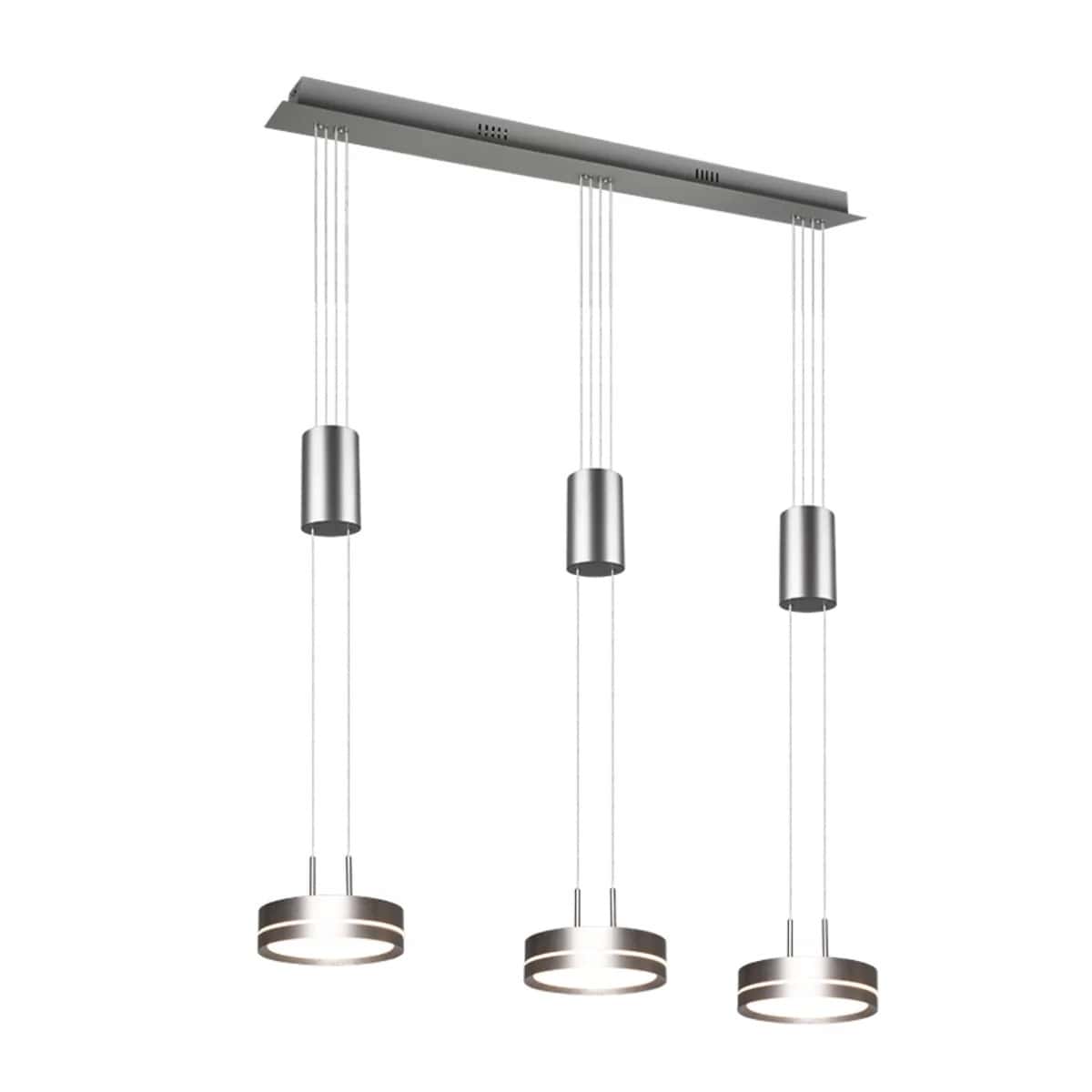 Pendant lamp triple silver - modern lighting for your home