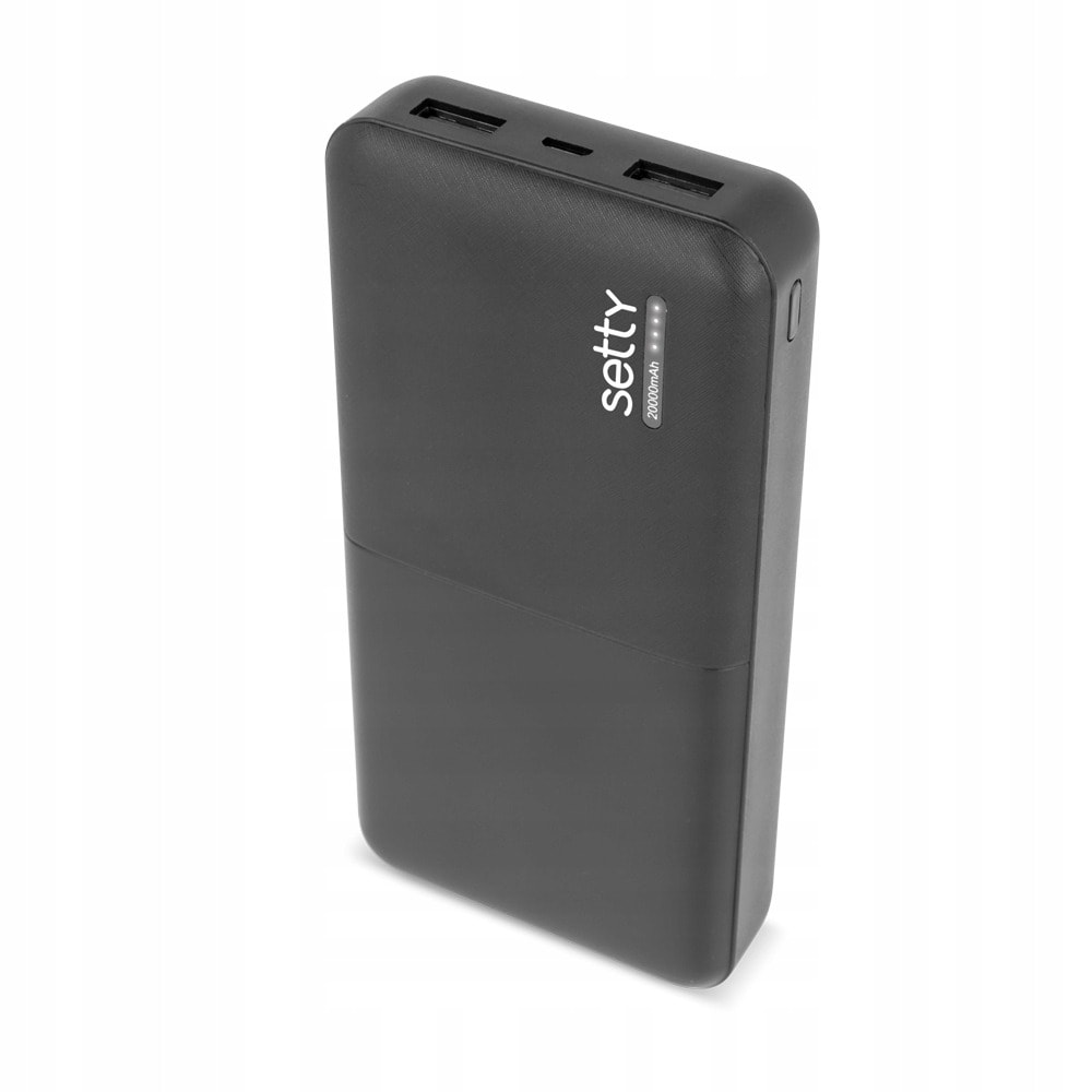 Setty Power bank 20000 mAh black - reliable power source