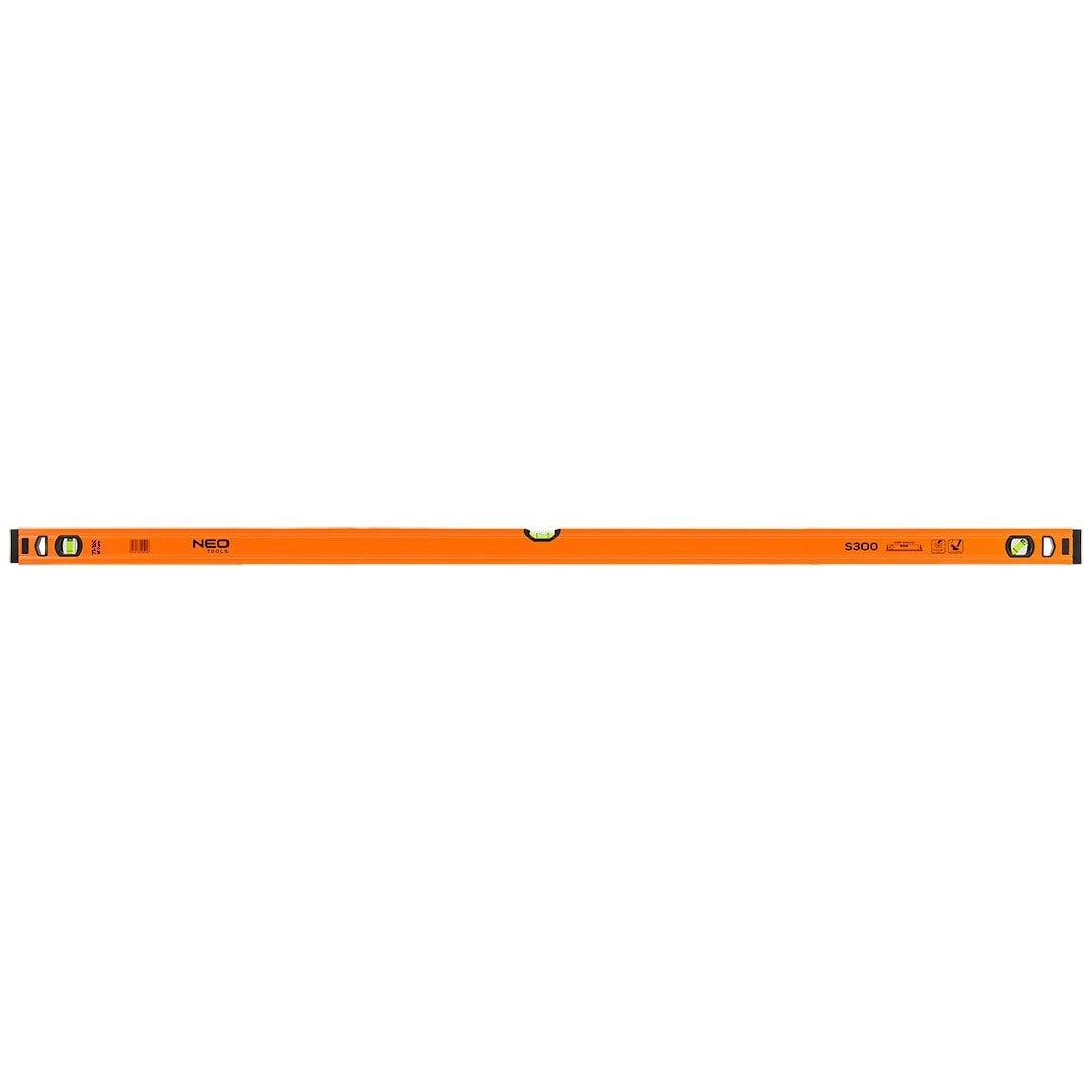 NEO Aluminum spirit level S 300 - 150 cm with 3 vials